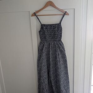 Old Navy Navy and White Floral Dress